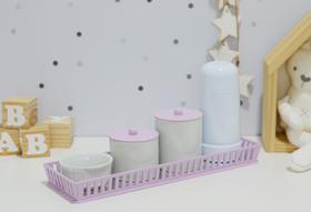 Kit Higiene Bebê Moderno Porcelana Quarto Banho K159 - Ciranda Arte Criativa