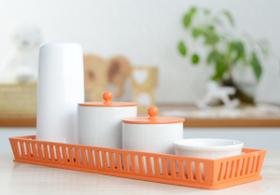 Kit Higiene Bebê Moderno Porcelana Quarto Infantil Térmica Safari Laranja Banho K159 Kit Higiene Bebê Moderno Porcelana Quarto Infantil Térmica Safari Laranja Banho K159