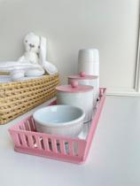 Kit Higiene Bebê Moderno Porcelana Quarto Térmica Banho