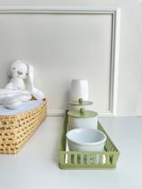 Kit Higiene Bebê Moderno Porcelana Quarto Térmica Banho K159