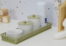 Kit Higiene Bebê Moderno Porcelana Quarto Térmica Banho K159