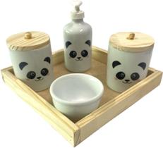 Kit Higiene Bebê Panda I Porcelana