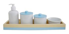 Kit Higiene Bebê Porcelana Pinus Montessoriano Banho K050