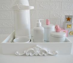 Kit Higiene Bebê Porcelana Térmica Quarto K028 Ovelha
