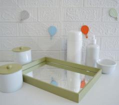 Kit Higiene Bebê Porcelanas Gel Mini Térmica Banho Quarto K063