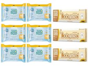 kit higiene bebê premium 6 lenços umedecidos 3 babymed amêndoas cimed kit higiene bebê premium 6 lenços umedecidos 3 babymed amêndoas cimed