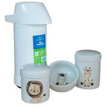 Kit higiene bebê safari 4 Pçs-Garrafa Pressão - TP Porcelana