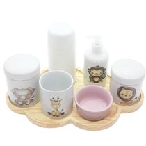 Kit higiene bebê Safari 7 pçs Bdj Nuvem TD Porc Molh Red RS. Kit higiene bebê Safari 7 pçs Bdj Nuvem TD Porc Molh Red RS.