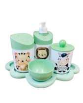 Kit Higiene Bebê Safari Sortido c/bandeja nuvem verde