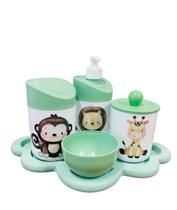 Kit Higiene Bebê Safari Sortido c/bandeja nuvem verde