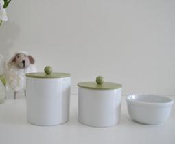 Kit Higiene Branco Bebê Porcelana Unissex Colorido Banho K163