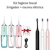 Kit Higiene Bucal 1 Escova Elétrica 1 Irrigador bucal