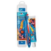 Kit Higiene Bucal Infantil Hot Wheels Gel 50g Escova e Estojo Condor Proteção contra Cáries Kit Higiene Bucal Infantil Hot Wheels Gel 50g Escova e Estojo Condor Proteção contra Cáries