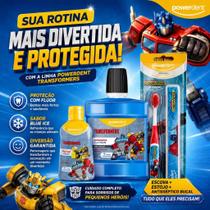 Kit Higiene Bucal Infantil Powerdent Transformers c/ Gel, Escova Estojo e Antisséptico Kit Higiene Bucal Infantil Powerdent Transformers c/ Gel, Escova Estojo e Antisséptico