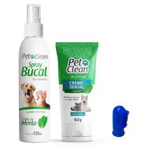 Kit Higiene Bucal para Cães e Gatos Pet Clean