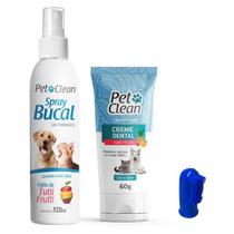 Kit Higiene Bucal para Cães e Gatos Pet Clean