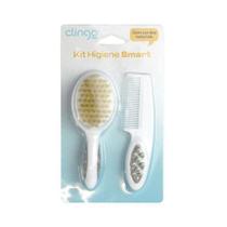 Kit Higiene Clingo Smart Escova e Pente com Cerdas Naturais Kit Higiene Clingo Smart Escova e Pente com Cerdas Naturais