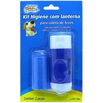 Kit higiene com lanterna para coleta de fezes Pet