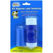 Kit higiene com lanterna para coleta de fezes Pet