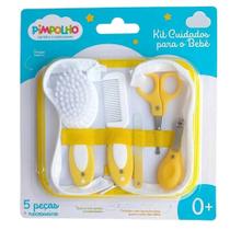 Kit Higiene com Nécessaire Infantil Amarelo - Pimpolho