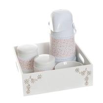 Kit Higiene Com Porcelanas E Capa Bandeja Lisa Quarto Bebê