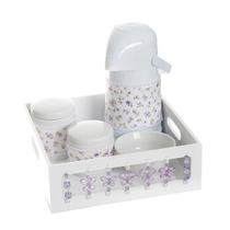 Kit Higiene Com Porcelanas E Capa Borboleta Lilás Bebê