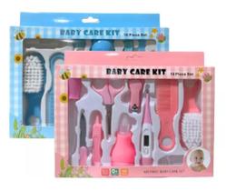Kit Higiene Com Termômetro, Pente, Escova Cuidado Bebê Recém Nascido 10pçs - Baby Care
