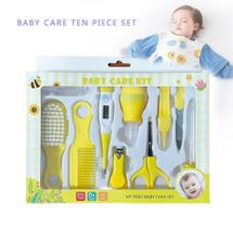 Kit higiene completo bebê amarelo unissex menino e menina presente rescén nascido - babycaresit