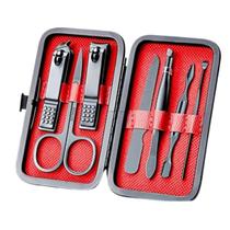 Kit Higiene Cortador de Unha Portátil Masculino 7 Peças Aço Inox