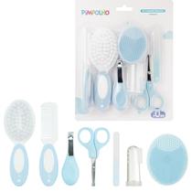 Kit Higiene Cuidados Para Bebê 07 Peças Bucha de Banho e Massageador de Gengiva - Pimpolho