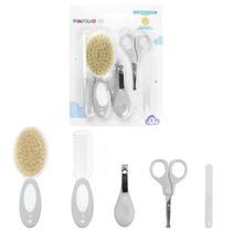 Kit Higiene Cuidados Para Bebê Com 5 Peças Cerdas Naturais - Pimpolho Baby