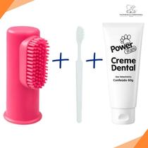 Kit Higiene Dental Pet 1 Creme Dental Carvão Ativado + 1 Dedeira Colorida + 1 Escova de Dente Power Pets Kit Higiene Dental Pet 1 Creme Dental Carvão Ativado + 1 Dedeira Colorida + 1 Escova de Dente Power Pets