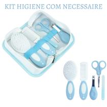 Kit Higiene do Bebê 5 Peças com Estojo Necessaire Menino