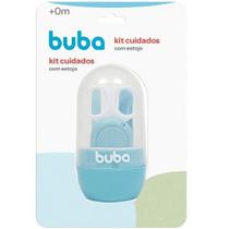 Kit Higiene do Bebe com Estojo Tesoura Lixa Cortador Pinça - Buba