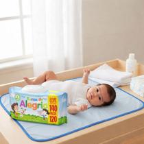 Kit Higiene do Bebê Completo Trocador Impermeável + Lenços Umedecidos Kit Higiene do Bebê Completo Trocador Impermeável + Lenços Umedecidos