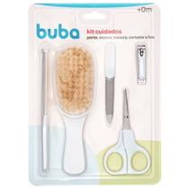 Kit Higiene do Bebê Cortador Escova Pente Branco Buba 13611
