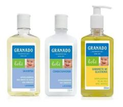 Kit Higiene do Bebê Shampoo + Condicionador + Sabonete - Granado