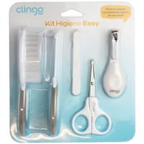 Kit Higiene Easy - Bebe - Branco E Cinza - Clingo