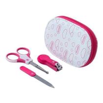 Kit Higiene Infantil 3 Peças Com Nécessaire Rosa - Pimpolho Kit Higiene Infantil 3 Peças Com Nécessaire Rosa - Pimpolho