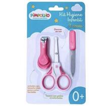 kit Higiene Infantil 3 peças - Rosa- Pimpolho