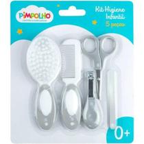 Kit Higiene Infantil 5 Peças Cinza PIMPOLHO 92603