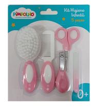 Kit Higiene Infantil 5 Peças - Rosa - Pimpolho