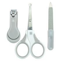 Kit Higiene Infantil Cortador De Unha Tesoura e Lixa Menino Menina - Pimpolho Baby