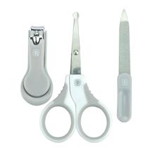 Kit Higiene Infantil Pimpolho 3 Peças Tesoura Cortador e Lixa para Bebê