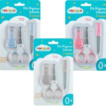 Kit Higiene Infantil Pimpolho Cortador Tesoura Menino Menina Kit Higiene Infantil Pimpolho Cortador Tesoura Menino Menina