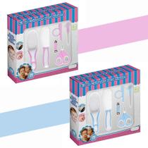 Kit Higiene Kit Cuidados do Bebê 6 Peças Tesoura Cortador Lixa de Unha Pente e Escova