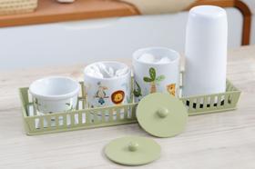 Kit Higiene Maternidade Bebê Safari Leão Banho Cuidados K206