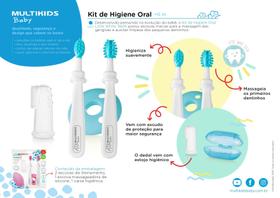 Kit Higiene Oral Bebê 3 Estágios Com Massageador De Gengiva - Multilaser