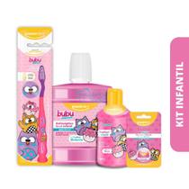Kit Higiene Oral Infantil Bubu e as Corujinhas Powerdent Completo
