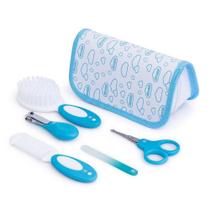 Kit Higiene Para Bebê 5 Peças Com Nécessaire Azul - Pimpolho